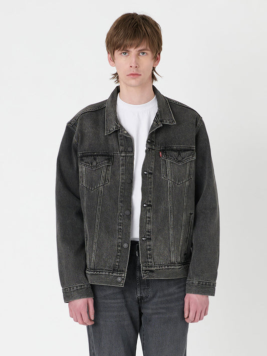 トラッカージャケット ブラック ROUND MIDNIGHT