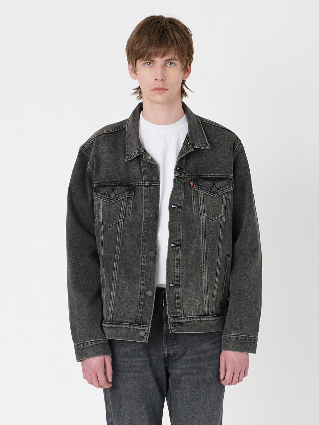 トラッカージャケット ブラック ROUND MIDNIGHT