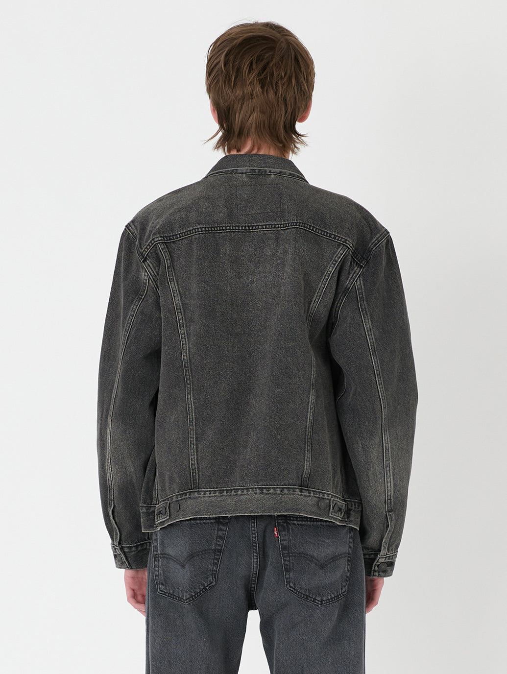 トラッカージャケット ブラック ROUND MIDNIGHT