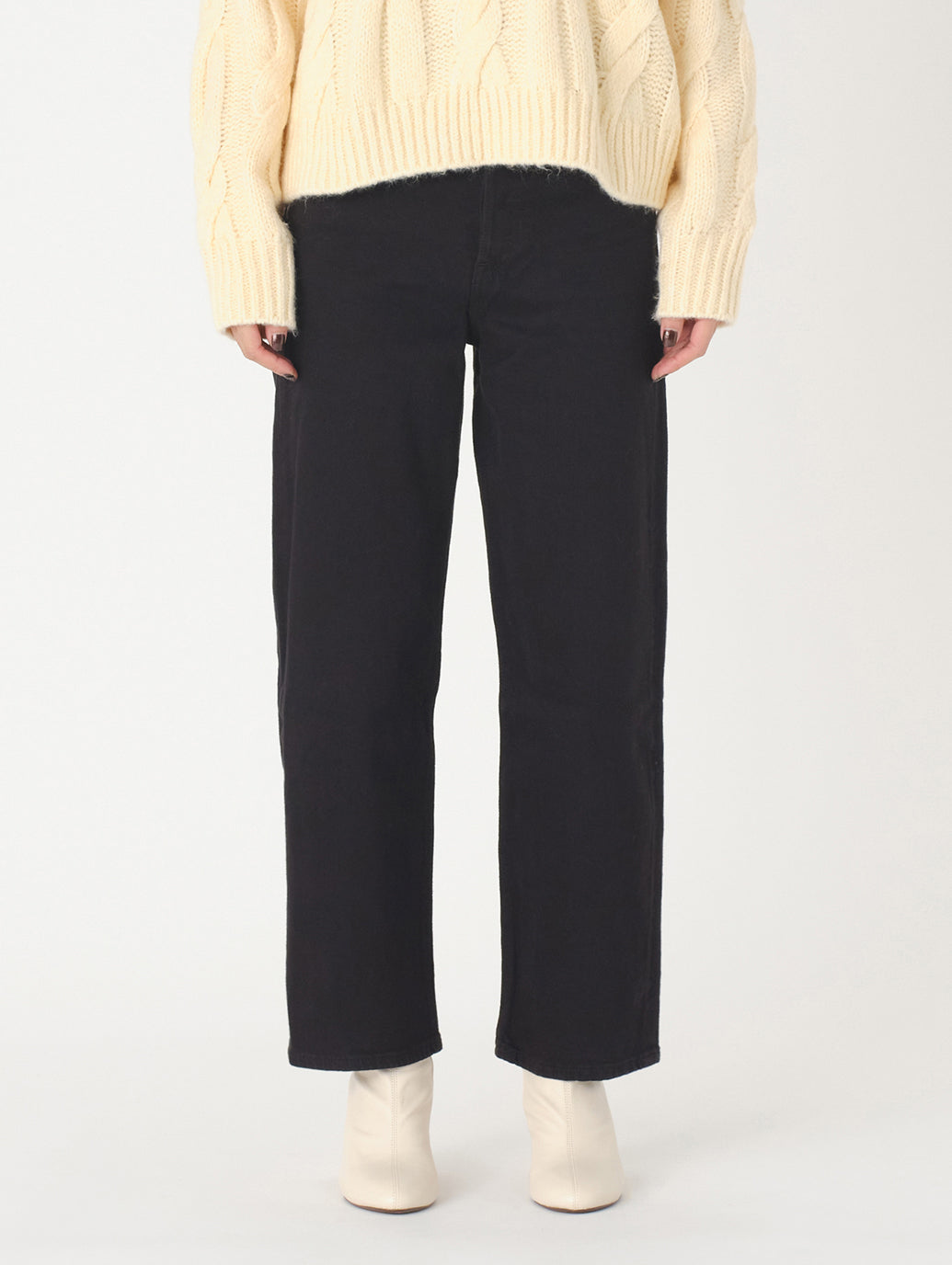 RIBCAGE STRAIGHT ANKLE BLACK HEART