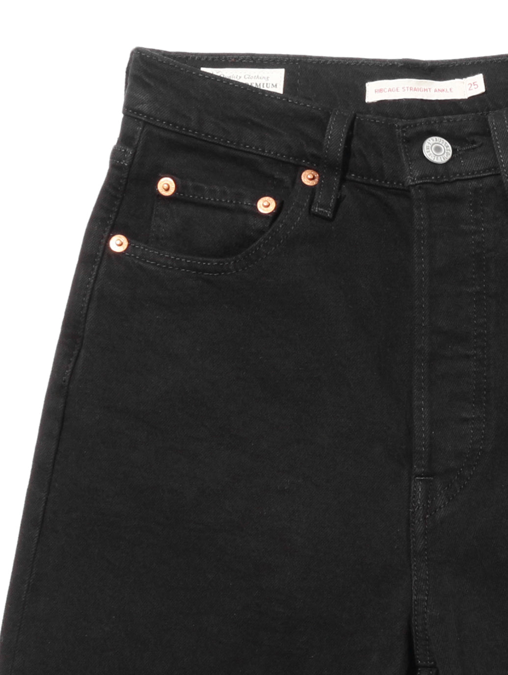 RIBCAGE STRAIGHT ANKLE BLACK HEART