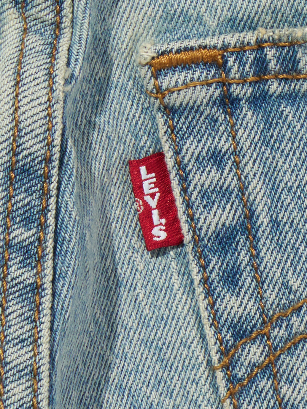 RIBCAGE ストレート アンクル ジーンズ ミディアムインディゴ