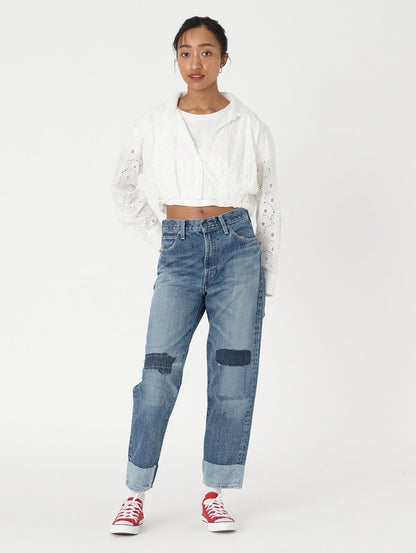 LEVI'S® MADE&CRAFTED® THE COLUMN LMC MOKUTEKI MIJ ダークインディゴ DESTRUCTED