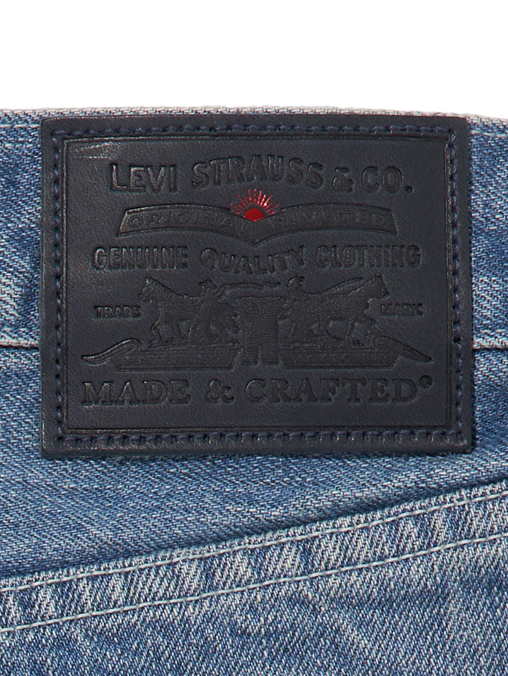LEVI'S® MADE&CRAFTED® THE COLUMN LMC MOKUTEKI MIJ ダークインディゴ DESTRUCTED