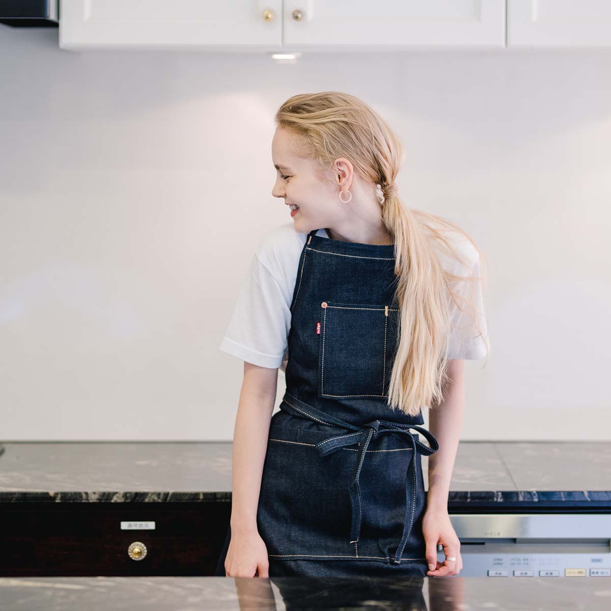 デニムエプロン