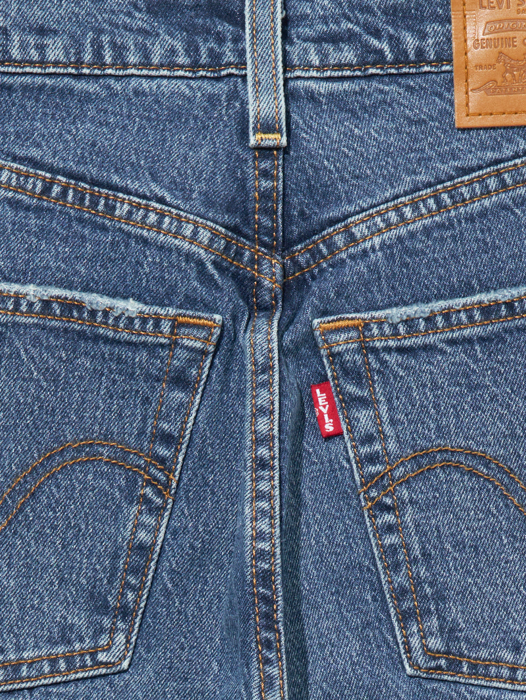 RIBCAGE ストレートジーンズ ミディアムインディゴ