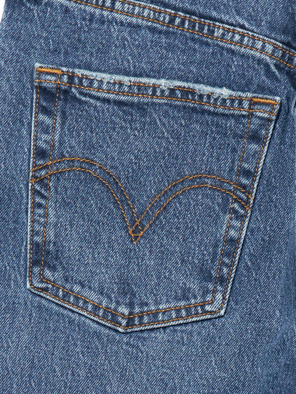 RIBCAGE ストレートジーンズ ミディアムインディゴ