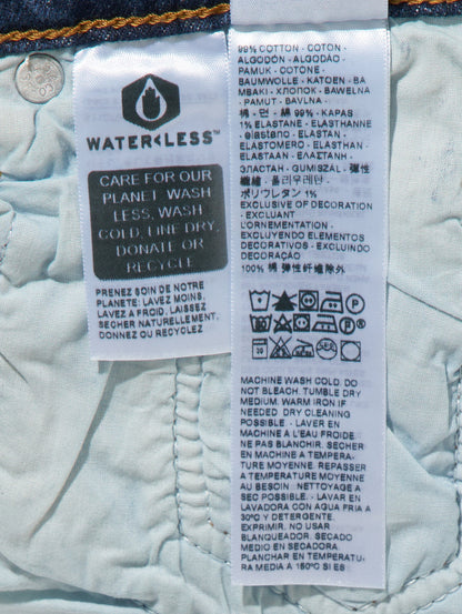 RIBCAGE ストレートジーンズ ミディアムインディゴ