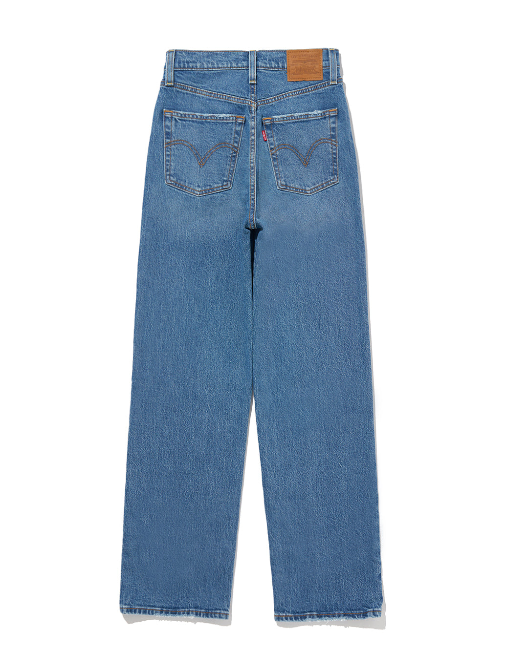 RIBCAGE ストレートジーンズ ミディアムインディゴ