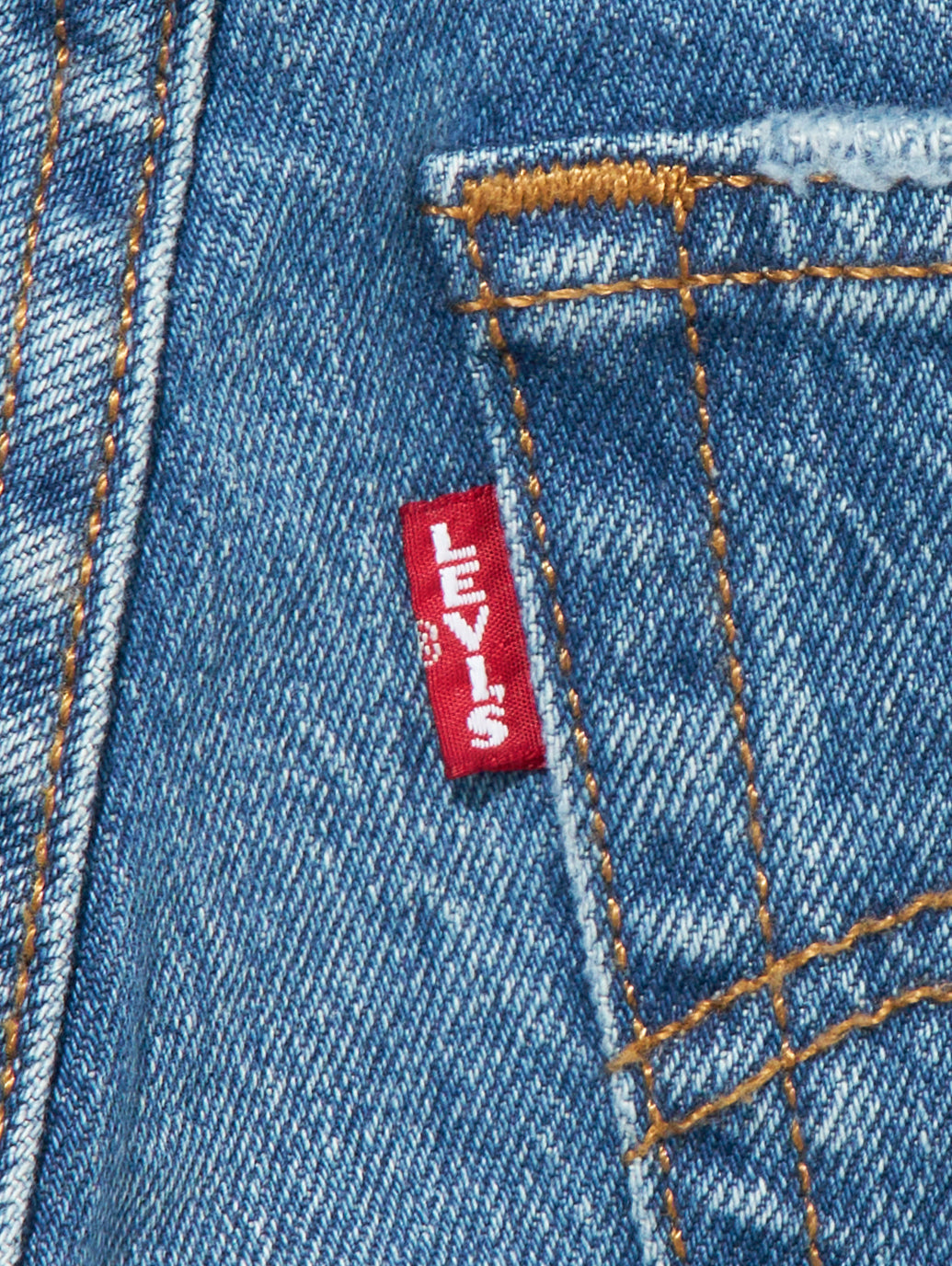 RIBCAGE ストレートジーンズ ミディアムインディゴ