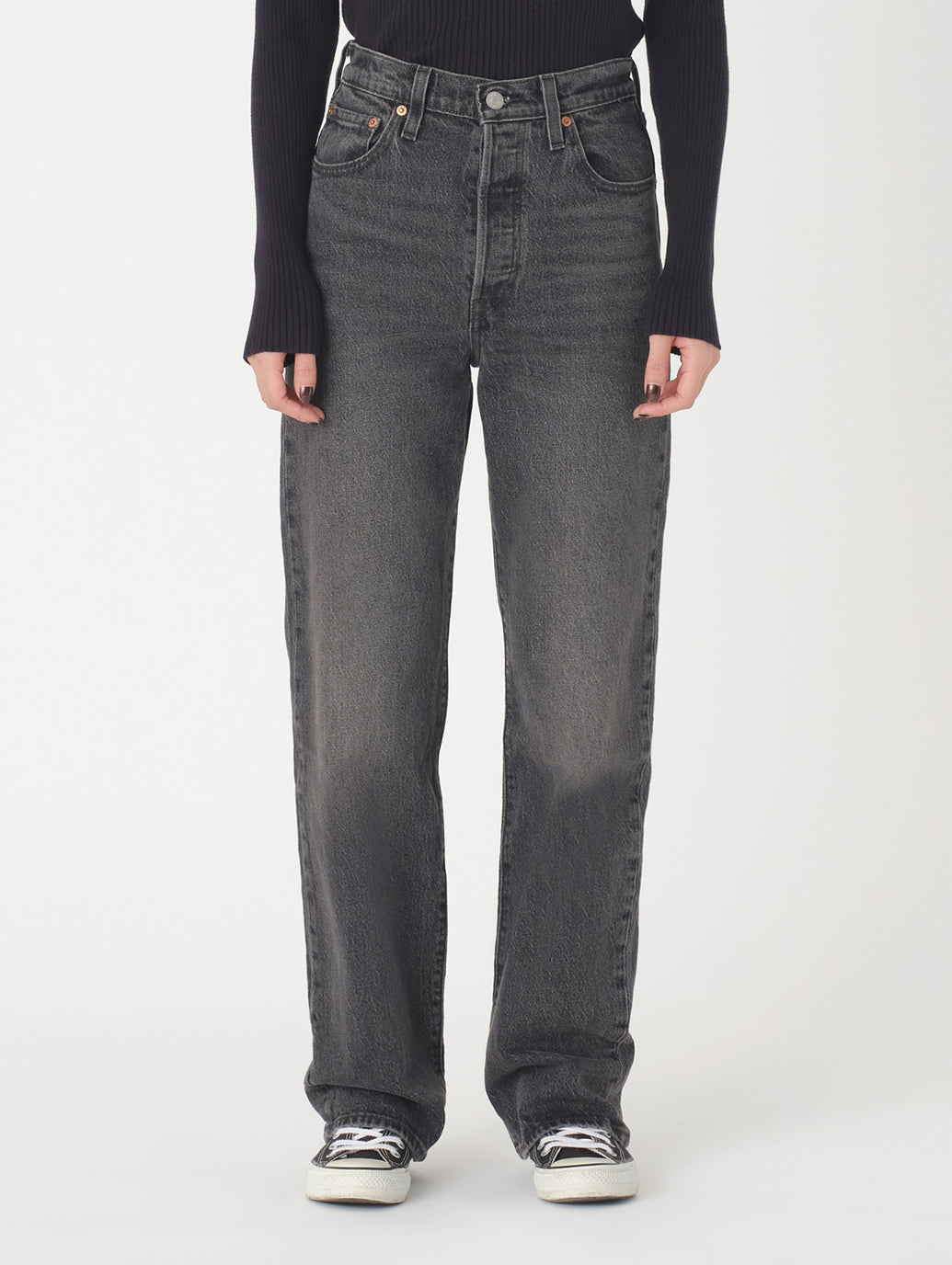 RIBCAGE ストレート ブラック STATIC NOISE OVERLOAD