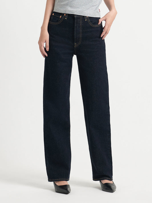 RIBCAGE ストレートジーンズ ダークインディゴ