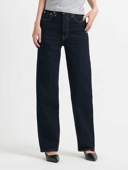 RIBCAGE ストレートジーンズ ダークインディゴ