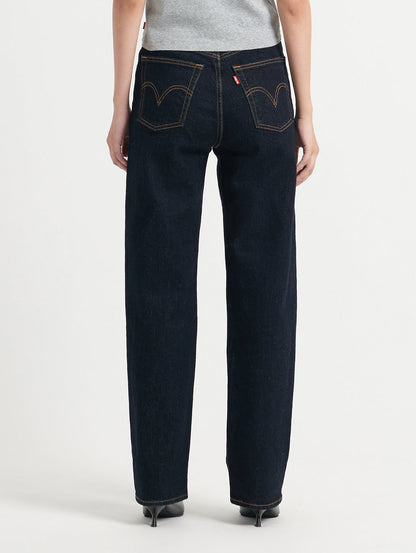 RIBCAGE ストレートジーンズ ダークインディゴ