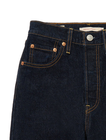 RIBCAGE ストレートジーンズ ダークインディゴ