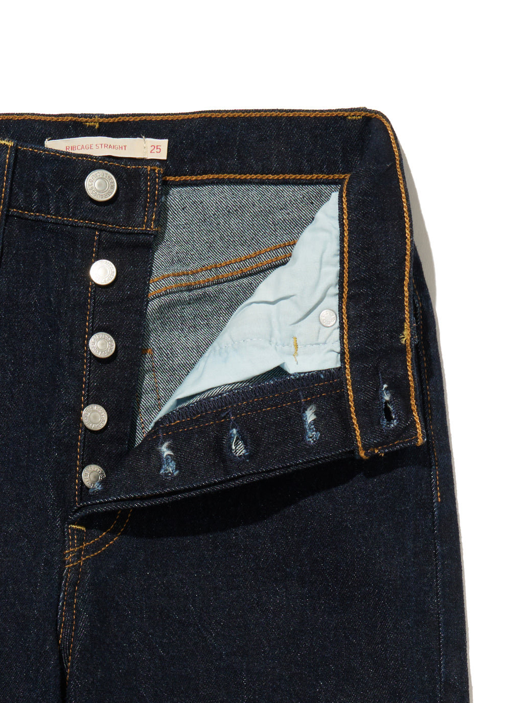 RIBCAGE ストレートジーンズ ダークインディゴ