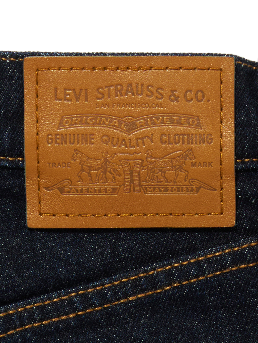 RIBCAGE ストレートジーンズ ダークインディゴ