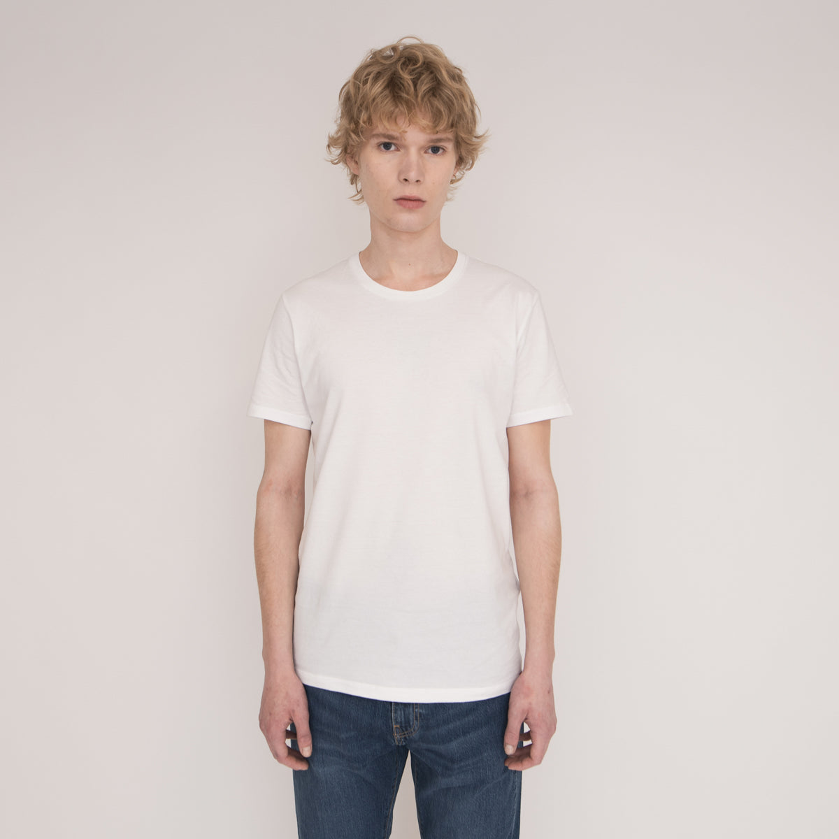スリム2パックTシャツ WHITE + 