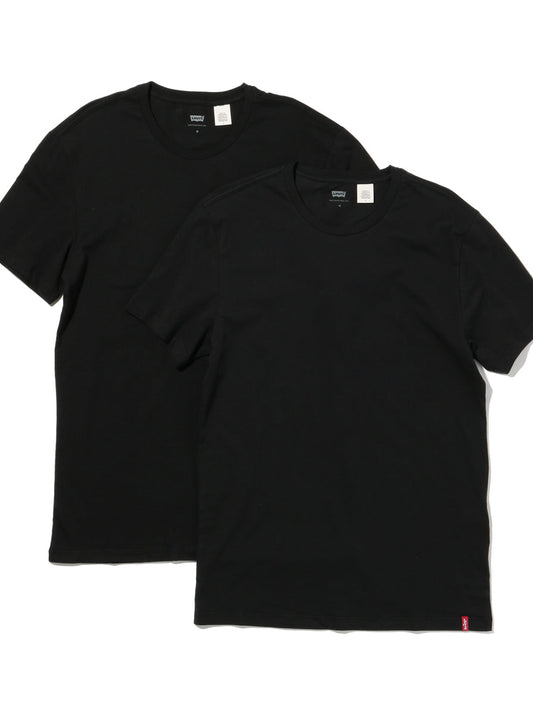 スリム2パックTシャツ BLACK + 