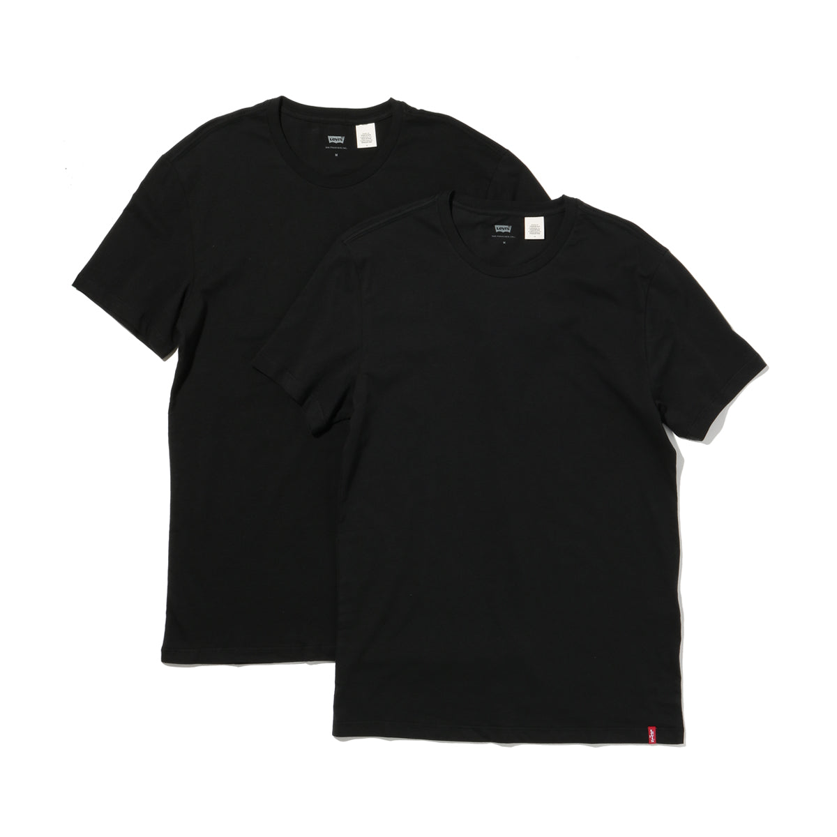 スリム2パックTシャツ BLACK + 