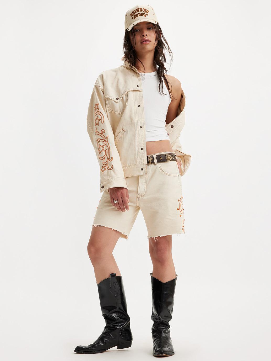 PRIDE COLLECTION 501®93 ショーツ ホワイト RODEO BOOTS