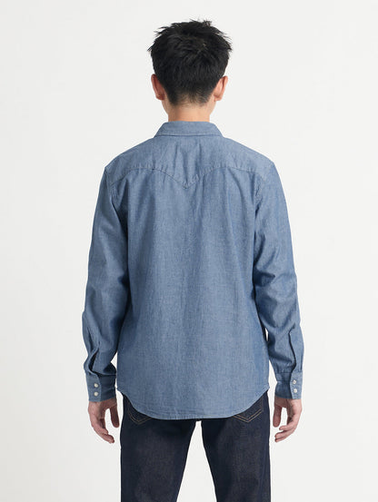 ウエスタンシャツ ミディアムインディゴ MID CHAMBRA