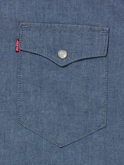 ウエスタンシャツ ミディアムインディゴ MID CHAMBRA