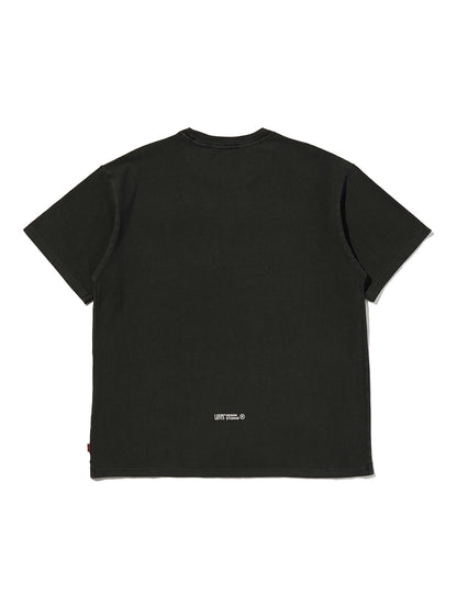VINTAGE FIT GRAPHIC TEE SUPER BLOOM 2 JET BLACK