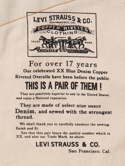 LEVI'S® VINTAGE CLOTHING 1890 501ジーンズ ダークインディゴ リジッド