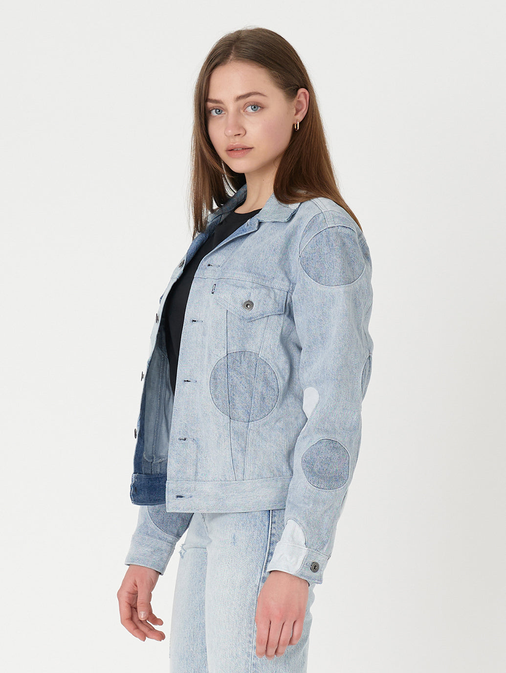 LEVI'S® MADE&CRAFTED® BORROWED FROM THE BOYS トラッカージャケット SUN SPOT MOJ インディゴ PATTERN