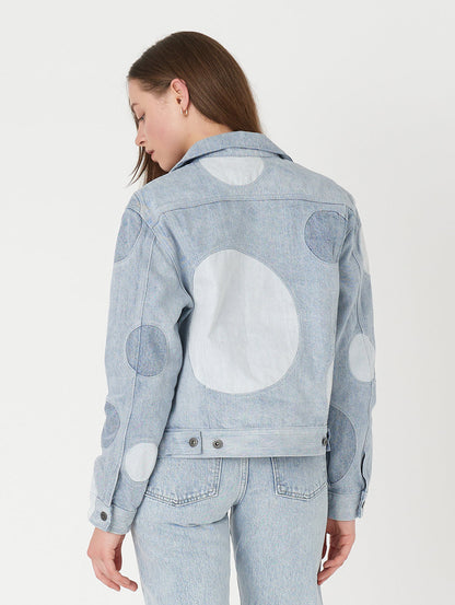 LEVI'S® MADE&CRAFTED® BORROWED FROM THE BOYS トラッカージャケット SUN SPOT MOJ インディゴ PATTERN