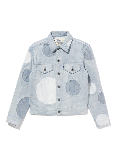 LEVI'S® MADE&CRAFTED® BORROWED FROM THE BOYS トラッカージャケット SUN SPOT MOJ インディゴ PATTERN