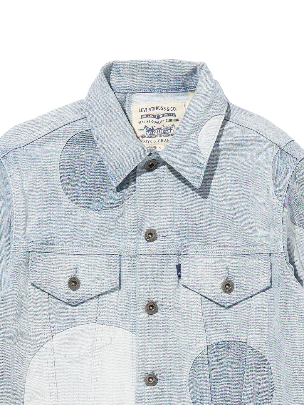 LEVI'S® MADE&CRAFTED® BORROWED FROM THE BOYS トラッカージャケット SUN SPOT MOJ インディゴ PATTERN