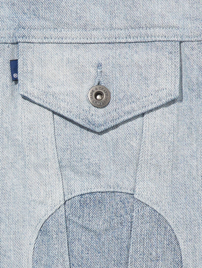 LEVI'S® MADE&CRAFTED® BORROWED FROM THE BOYS トラッカージャケット SUN SPOT MOJ インディゴ PATTERN