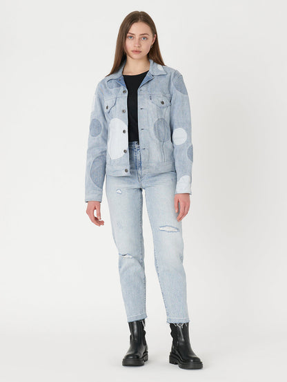 LEVI'S® MADE&CRAFTED® BORROWED FROM THE BOYS トラッカージャケット SUN SPOT MOJ インディゴ PATTERN