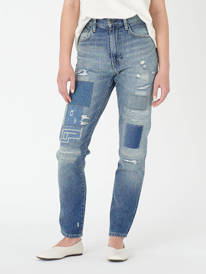 LEVI'S® MADE&CRAFTED® ハイライズ BORROWED FROM THE BOYS KIRUTO MOJ インディゴ DESTRUCTED
