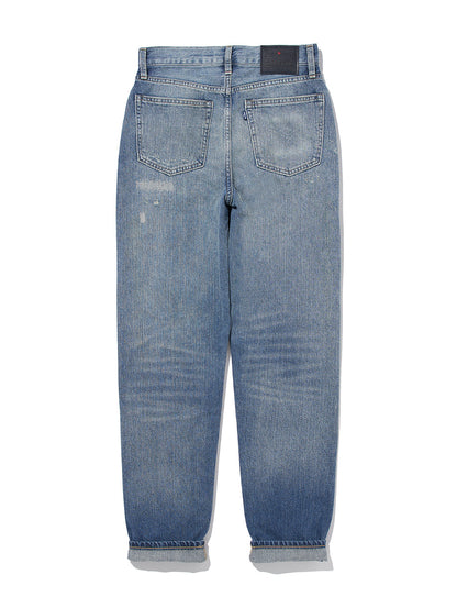 LEVI'S® MADE&CRAFTED® ハイライズ BORROWED FROM THE BOYS KIRUTO MOJ インディゴ DESTRUCTED