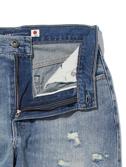LEVI'S® MADE&CRAFTED® ハイライズ BORROWED FROM THE BOYS KIRUTO MOJ インディゴ DESTRUCTED