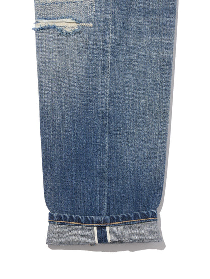 LEVI'S® MADE&CRAFTED® ハイライズ BORROWED FROM THE BOYS KIRUTO MOJ インディゴ DESTRUCTED