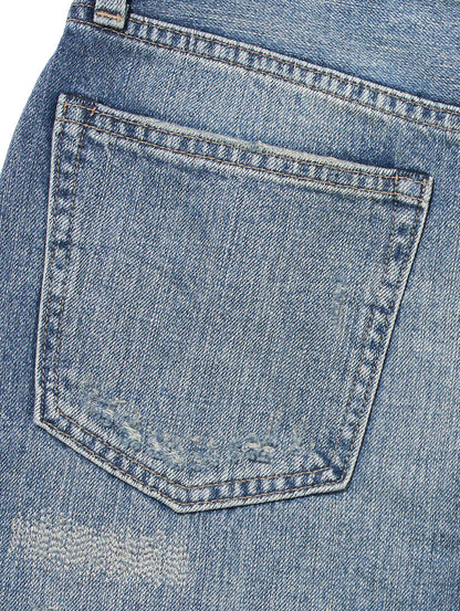 LEVI'S® MADE&CRAFTED® ハイライズ BORROWED FROM THE BOYS KIRUTO MOJ インディゴ DESTRUCTED