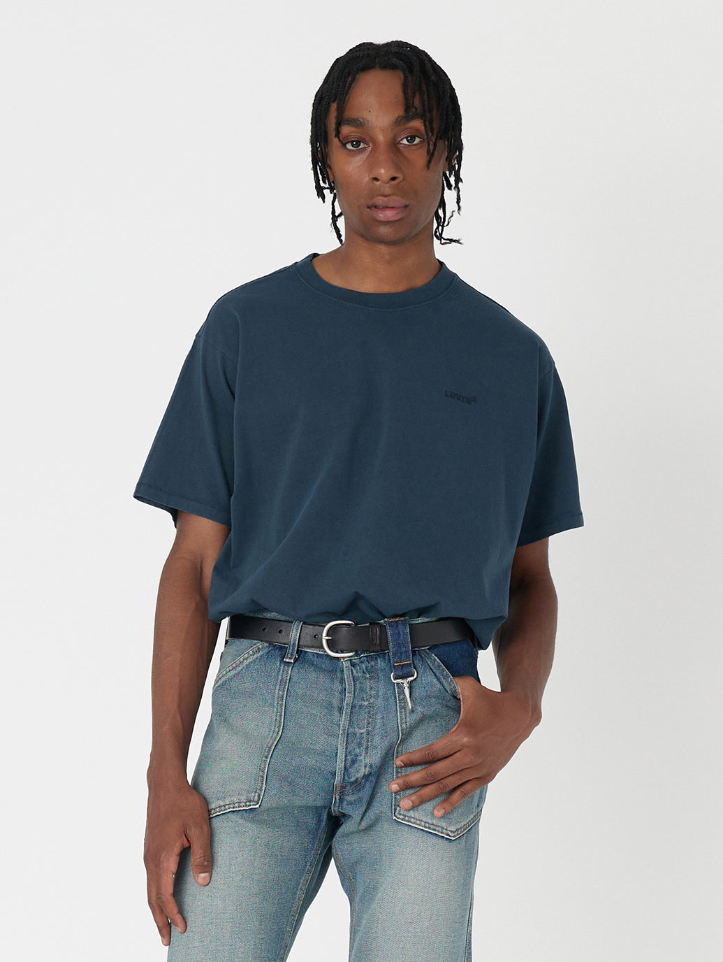 RED TAB ヴィンテージ Tシャツ ブルー GARMENT DYE DRESS BLUES 