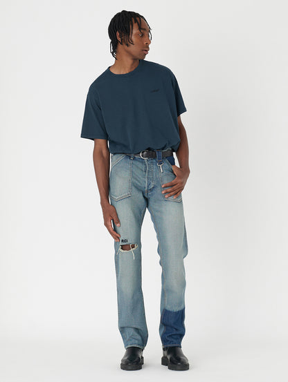RED TAB ヴィンテージ Tシャツ ブルー GARMENT DYE DRESS BLUES 
