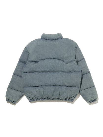 スーパーデニムダウンジャケット ミディアムインディゴ SLIGHTLY