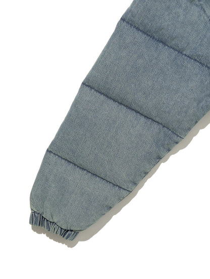 スーパーデニムダウンジャケット ミディアムインディゴ SLIGHTLY