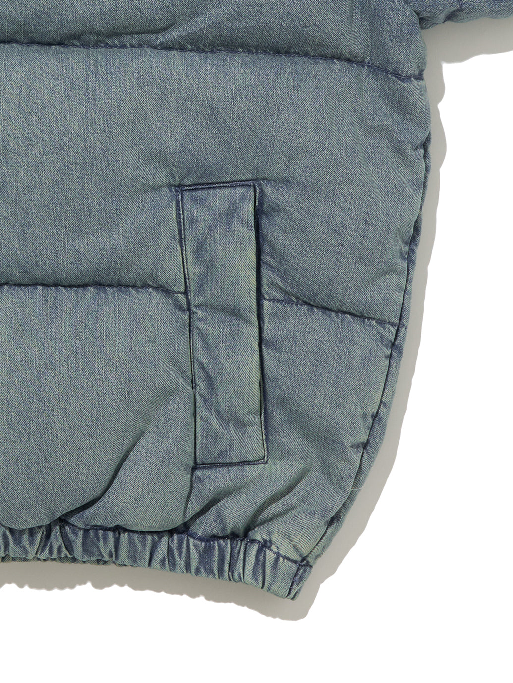 スーパーデニムダウンジャケット ミディアムインディゴ SLIGHTLY