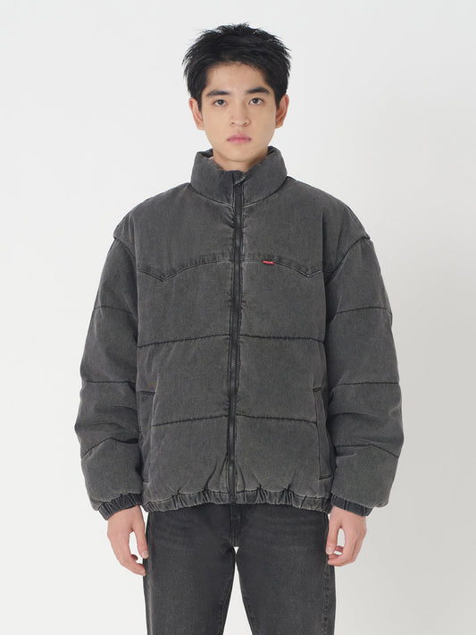 スーパーデニムダウンジャケット ブラック ECLIPSE