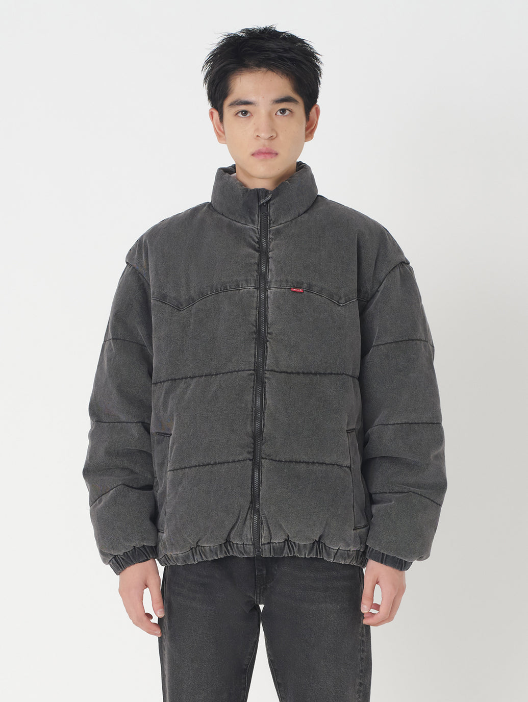 スーパーデニムダウンジャケット ブラック ECLIPSE