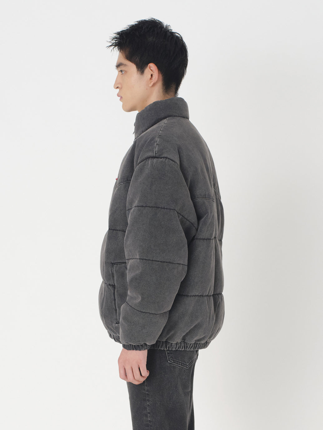 スーパーデニムダウンジャケット ブラック ECLIPSE