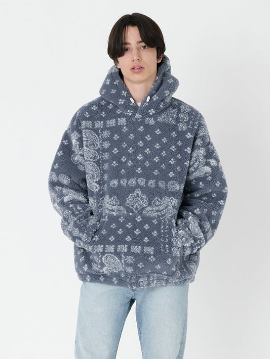 COZY UP フーディー ブルー FRANCISCO BANDANA