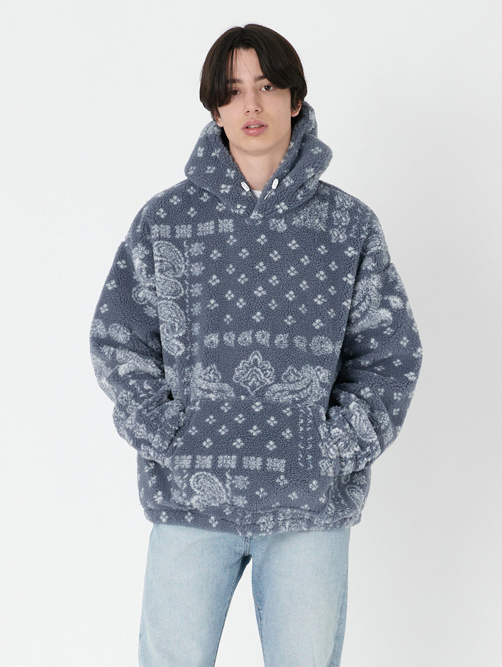 COZY UP フーディー ブルー FRANCISCO BANDANA